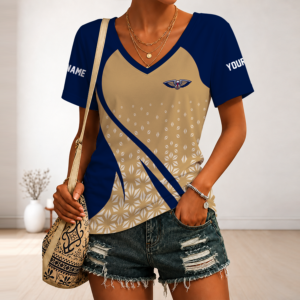 Limited Edition – Customized Nba New Orleans Pelicans V-Neck Female Shirt