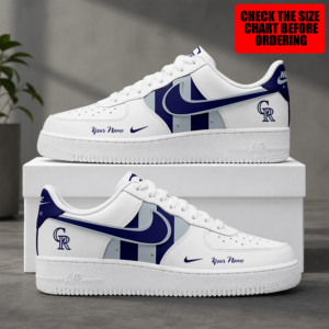 Limited Edition – Customized MLB Colorado Rockies Air Force 1 Shoes