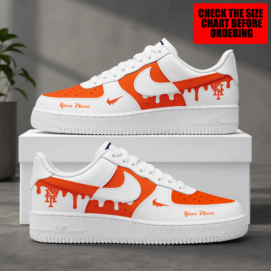 Limited Edition – Customized MLB New York Mets Air Force 1 Shoes