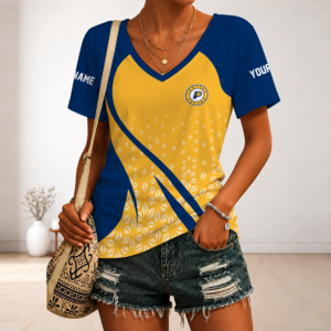 Limited Edition – Customized Nba Indiana Pacers V-Neck Female Shirt