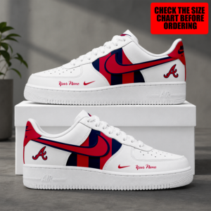 Limited Edition – Customized MLB Atlanta Braves Air Force 1 Shoes