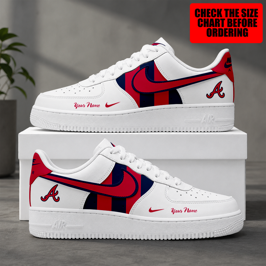 Limited Edition – Customized MLB Atlanta Braves Air Force 1 Shoes