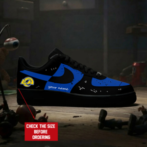 Limited Edition – Customized NFL Los Angeles Rams Air Force 1 Sneakers