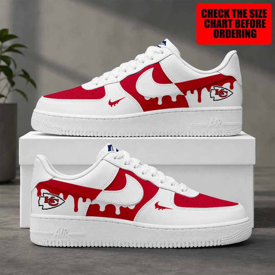 Limited Edition – Customized NFL Kansas City Chiefs Air Force 1 Shoes