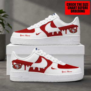 Limited Edition – Customized NFL San Francisco 49Ers Air Force 1 Shoes