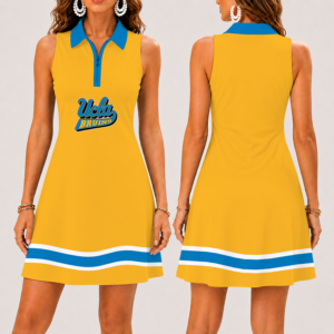 Limited Edition – Customized NCAA Ucla Bruins Women’s Zip Sleeveless Polo Dress