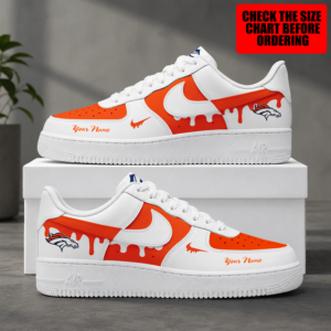 Limited Edition – Customized NFL Denver Broncos Air Force 1 Shoes