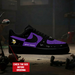 Limited Edition – Customized NFL Minnesota Vikings Air Force 1 Sneakers