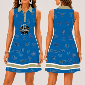 Limited Edition – Customized NCAA All Teams Women’s Zip Sleeveless Polo Dress