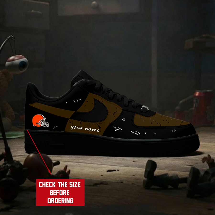 Limited Edition – Customized NFL Cleveland Browns Air Force 1 Sneakers