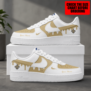 Limited Edition – Customized NFL New Orleans Saints Air Force 1 Shoes
