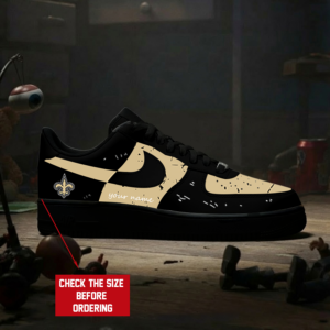 Limited Edition – Customized NFL New Orleans Saints Air Force 1 Sneakers