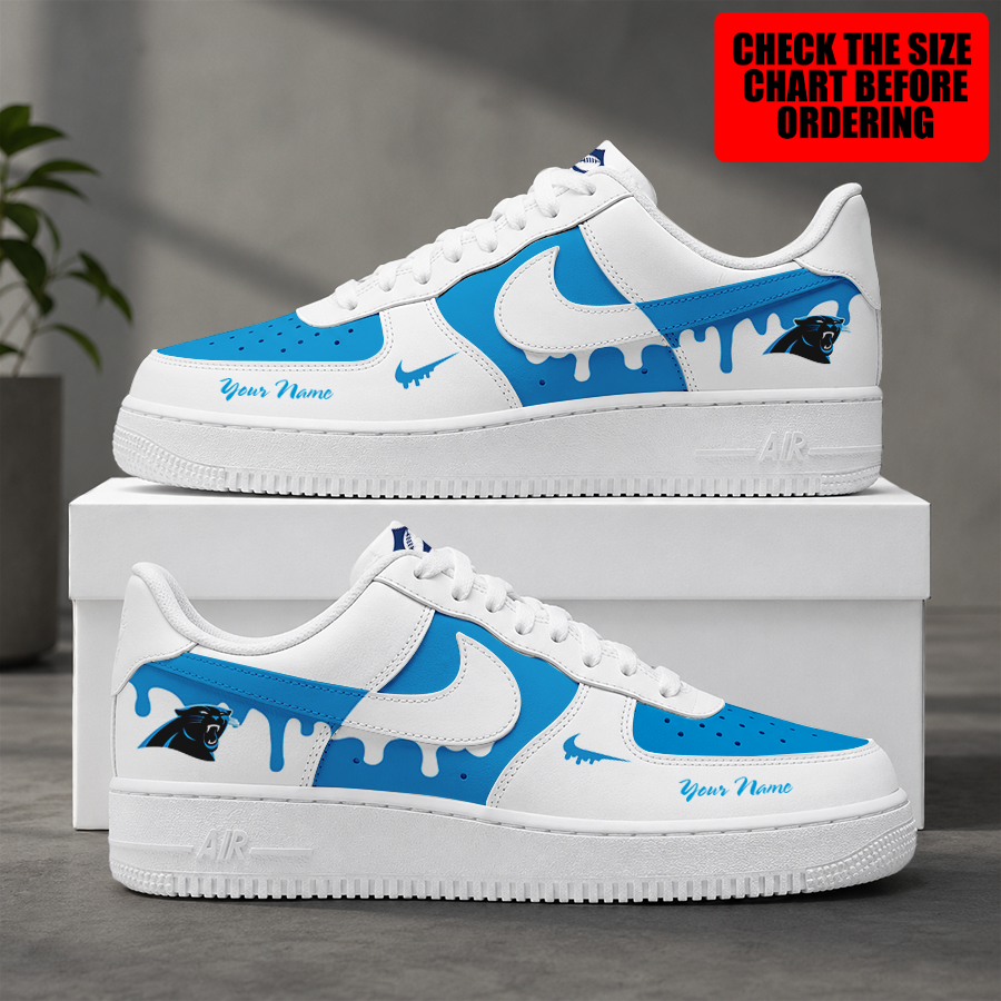Limited Edition – Customized NFL Carolina Panthers Air Force 1 Shoes