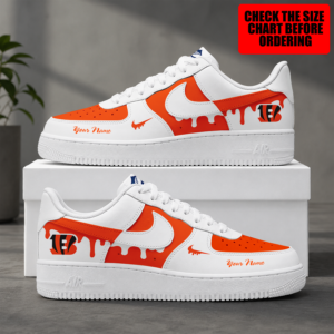 Limited Edition – Customized NFL Cincinnati Bengals Air Force 1 Shoes