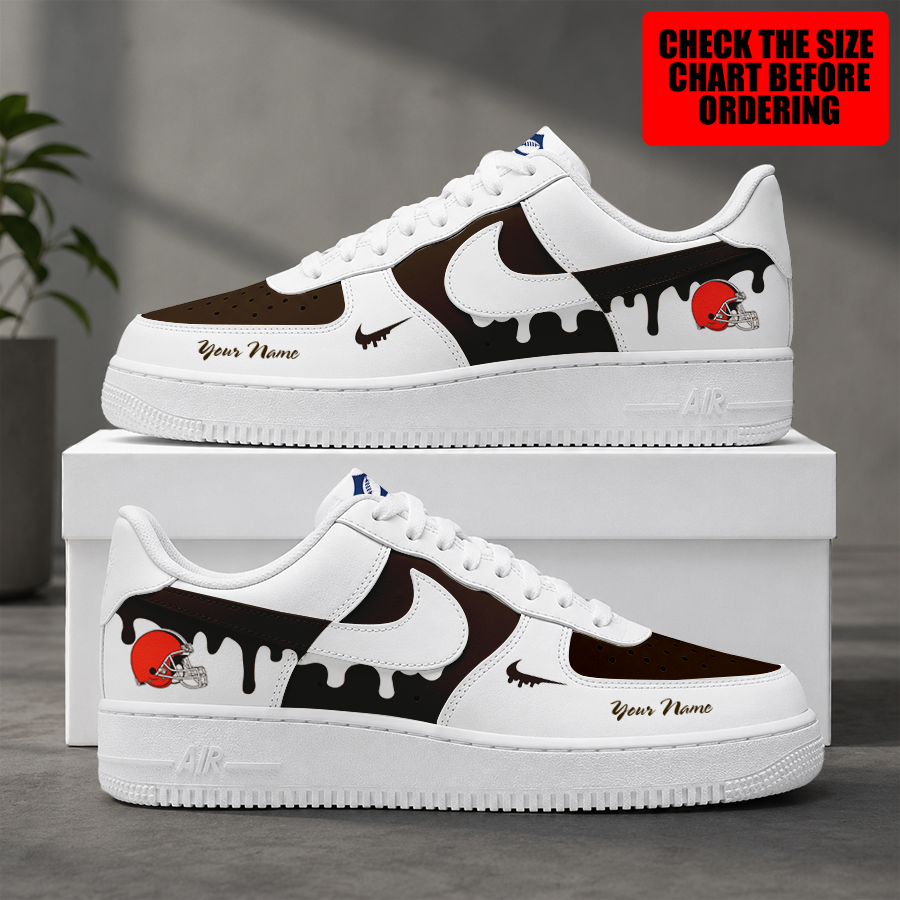 Limited Edition – Customized NFL Cleveland Browns Air Force 1 Shoes