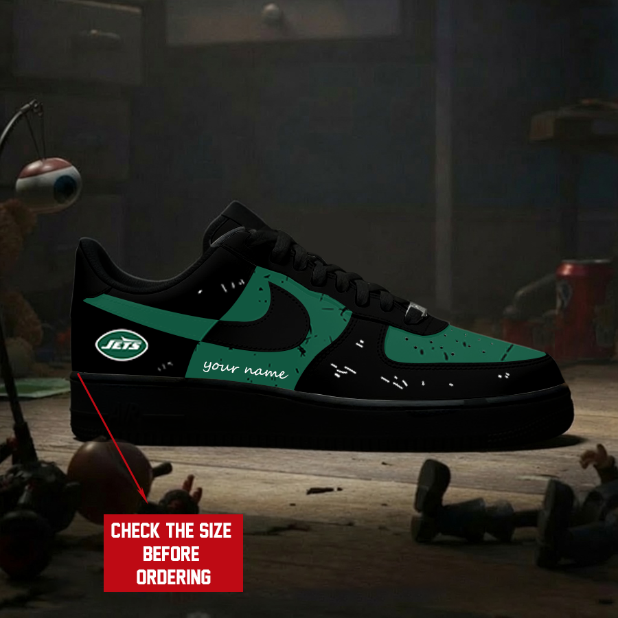 Limited Edition – Customized NFL New York Jets Air Force 1 Sneakers