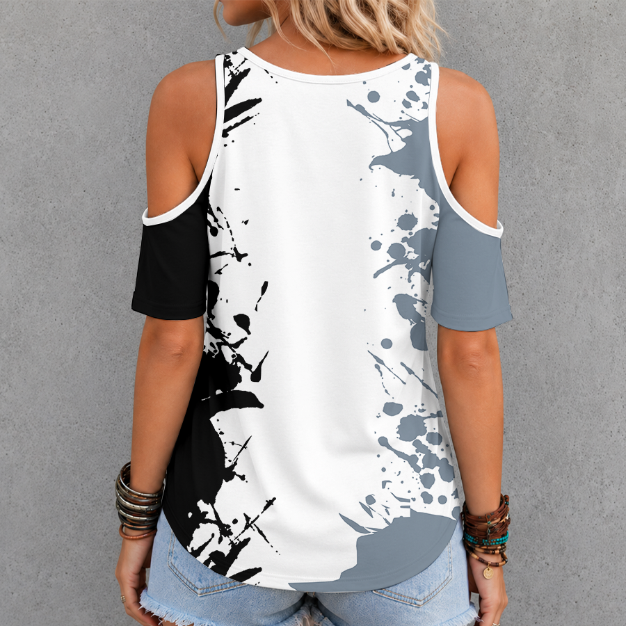 Limited Edition – Customized NFL Las Vegas Raiders Criss Cross V-Neck Top - Image 2