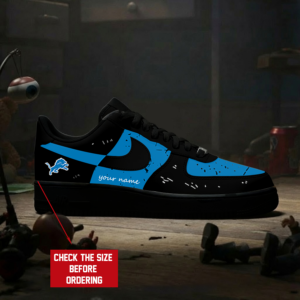 Limited Edition – Customized NFL Detroit Lions Air Force 1 Sneakers