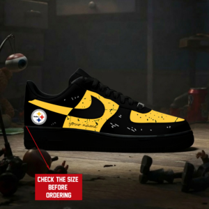 Limited Edition – Customized NFL Pittsburgh Steelers Air Force 1 Sneakers