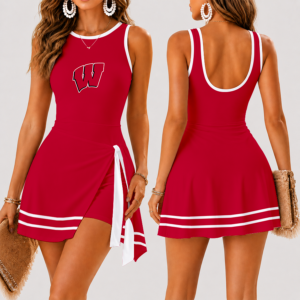 Limited Edition – Customized NCAA Wisconsin Badgers Women’s Summer Skort Dress