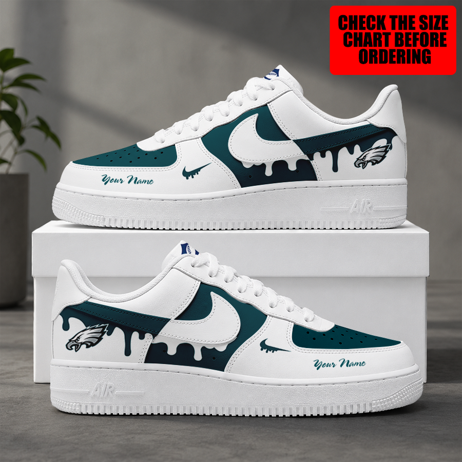 Limited Edition – Customized NFL Philadelphia Eagles Air Force 1 Shoes