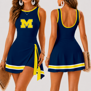 Limited Edition – Customized NCAA Michigan Wolverines Women’s Summer Skort Dress
