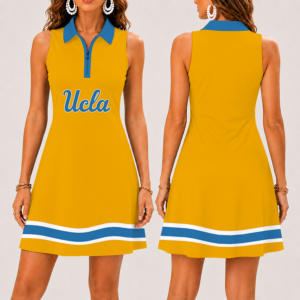 Limited Edition – New Customized NCAA Ucla Bruins Strappy Women’s Zip Sleeveless Polo Dress
