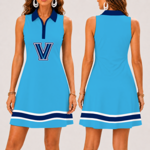 Limited Edition – New Customized NCAA Villanova Wildcats Strappy Women’s Zip Sleeveless Polo Dress