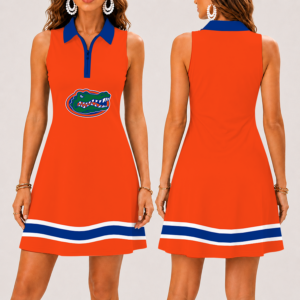 Limited Edition – New Customized NCAA Florida Gators Strappy Women’s Zip Sleeveless Polo Dress