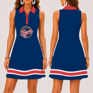 Limited Edition – Customized WNBA Indiana Fever Women’s Zip Sleeveless Polo Dress