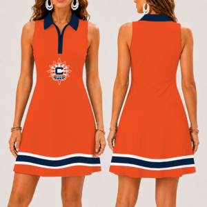 Limited Edition – Customized WNBA Connecticut Sun Women’s Zip Sleeveless Polo Dress