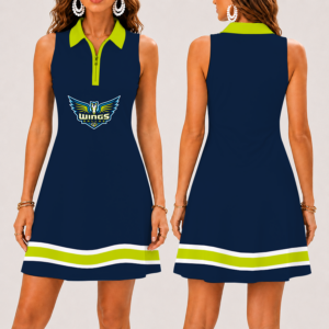 Limited Edition – Customized WNBA Dallas Wings Women’s Zip Sleeveless Polo Dress