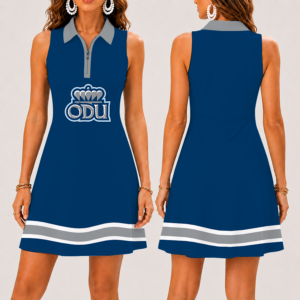 Limited Edition – Customized NCAA Old Dominion Monarchs Women’s Zip Sleeveless Polo Dress