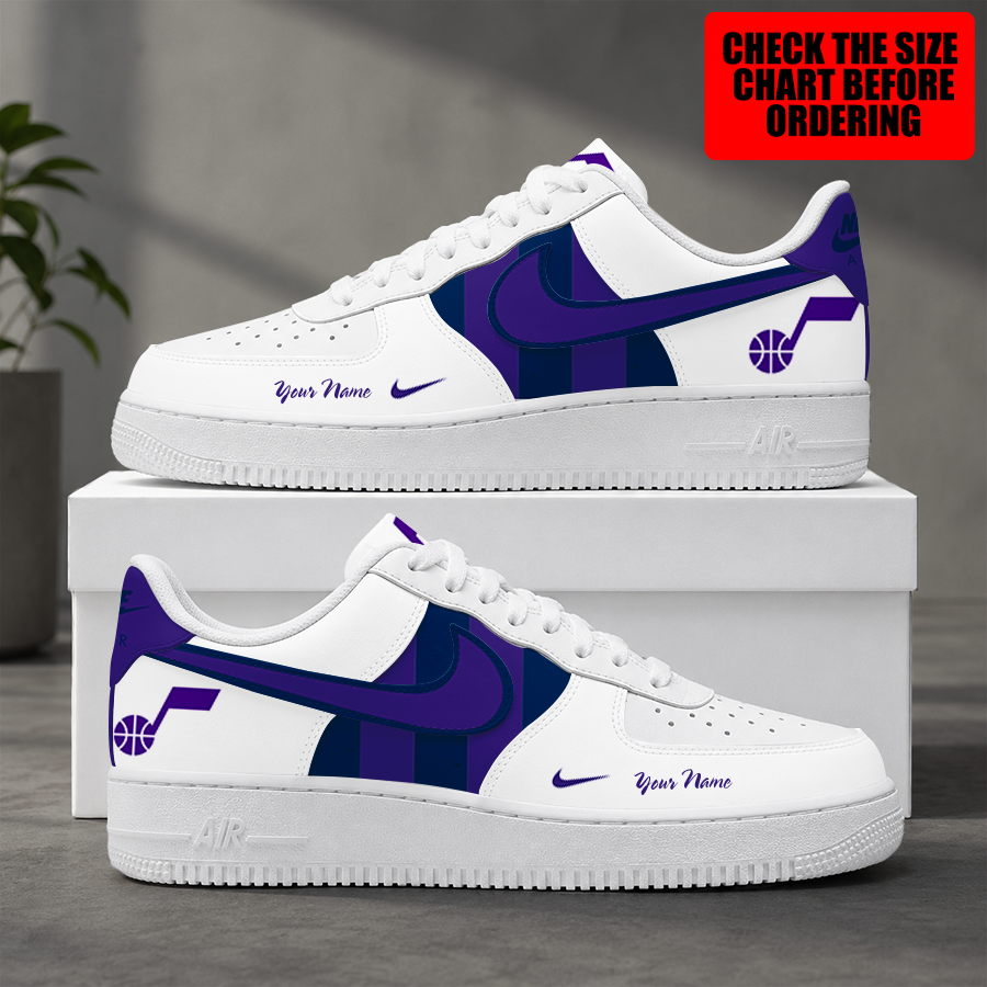 Limited Edition – Customized Nba Utah Jazz Air Force 1 Shoes