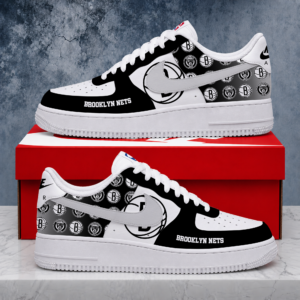 Limited Edition- Customized NBA Brooklyn Nets Air Force 1 Sneakers