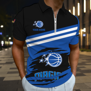 Limited Edition – Customized NBA Orlando Magic Zip Polo Shirt