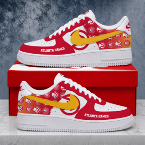 Limited Edition- Customized NBA Atlanta Hawks Air Force 1 Sneakers
