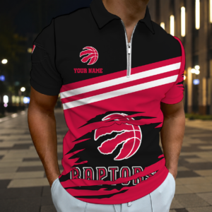 Limited Edition – Customized NBA Toronto Raptors Zip Polo Shirt
