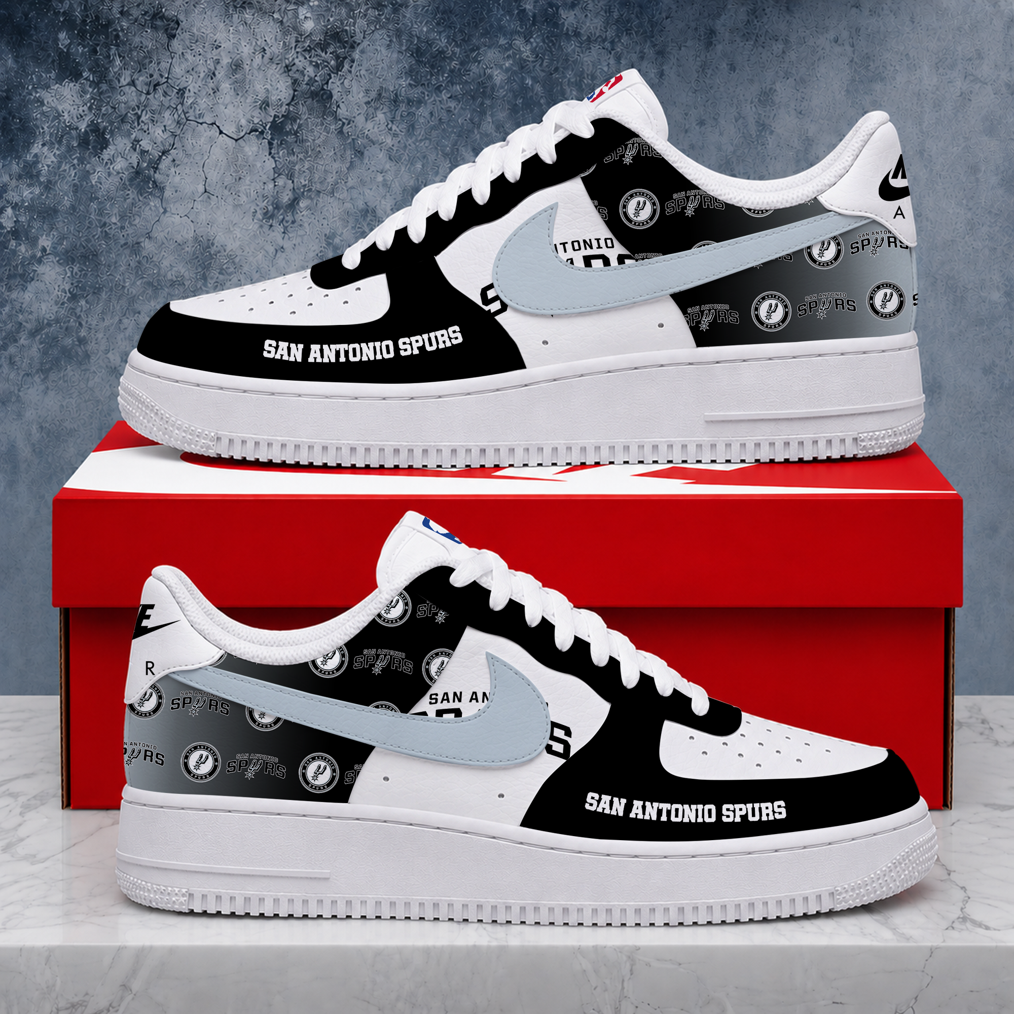 Limited Edition- Customized NBA San Antonio Spurs Air Force 1 Sneakers