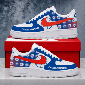 Limited Edition- Customized NBA Philadelphia 76Ers Air Force 1 Sneakers