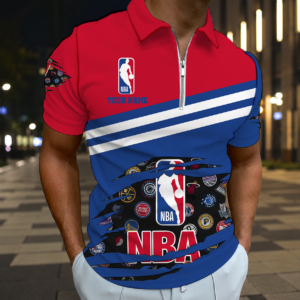 Limited Edition – Customized NBA All Teams Zip Polo Shirt