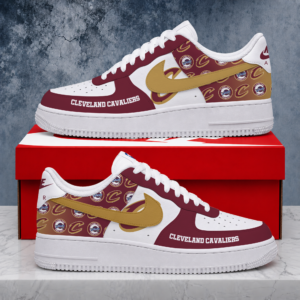 Limited Edition- Customized NBA Cleveland Cavaliers Air Force 1 Sneakers