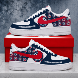 Limited Edition- Customized NBA Los Angeles Clippers Air Force 1 Sneakers