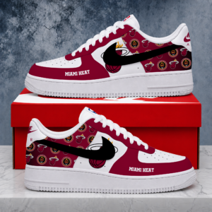 Limited Edition- Customized NBA Miami Heat Air Force 1 Sneakers