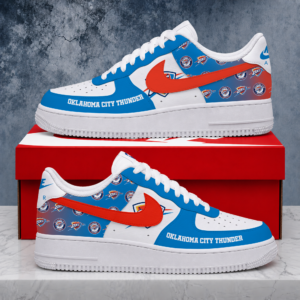 Limited Edition- Customized NBA Oklahoma City Thunder Air Force 1 Sneakers