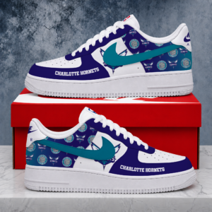 Limited Edition- Customized NBA Charlotte Hornets Air Force 1 Sneakers