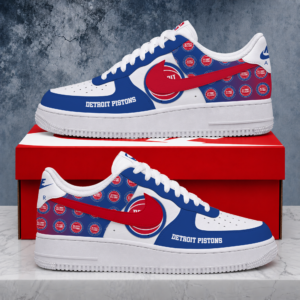Limited Edition- Customized NBA Detroit Pistons Air Force 1 Sneakers