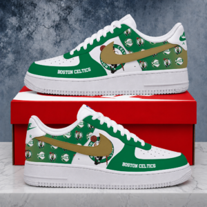 Limited Edition- Customized NBA Boston Celtics Air Force 1 Sneakers