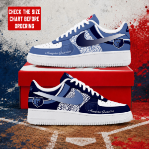 Limited Edition – Customized NBA Memphis Grizzlies Air Force 1 Sneakers