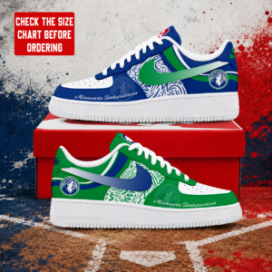 Limited Edition – Customized NBA Minnesota Timberwolves Air Force 1 Sneakers